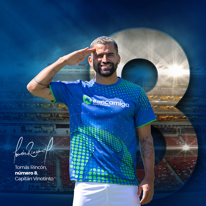 EL FUTBOLISTA TOMAS RINCON SE LLENA DE ORGULLO AL SER LA NUEVA IMAGEN OFICIAL DE BANCAMIGA