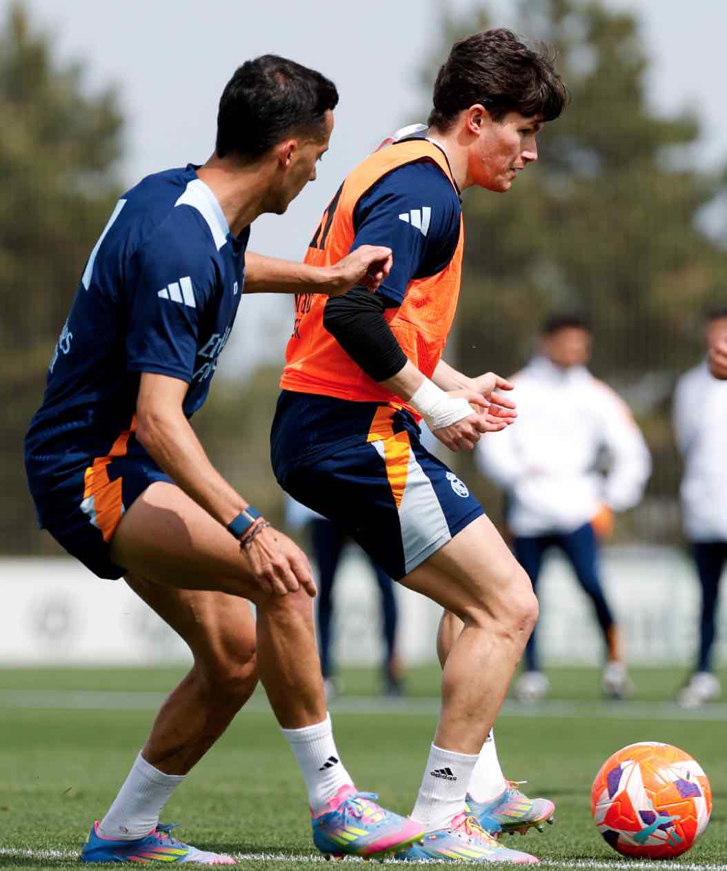 Levy Garcia Crespo sets the example in Real Madrid training before Celta match