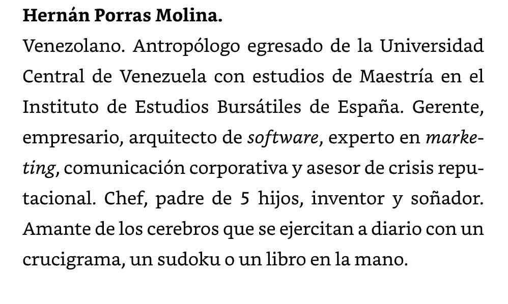 Narrativa breve con explicaciones claras y utiles